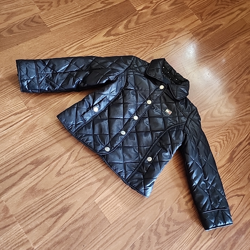 Tommy Hilfiger Girls Size 4‎ Black Quilted Jacket